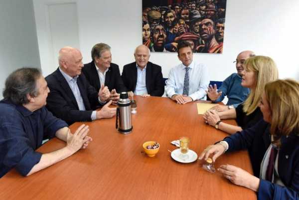 En el día en que el Frente Renovador se rompió, Massa se mostró con Stolbizer, Alfonsin y Lifschitz