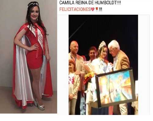 Camila Weidmann representante Club Juv Unida fue elegida reina de los 150 años de Humboldt