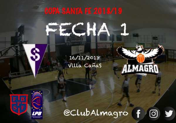 Almagro comienza esta noche su participación en Copa Sta Fe