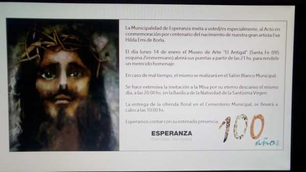 Centésimo aniversario del nacimiento Eva Erni de Borla