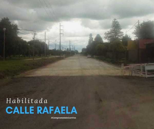 Habilitamos calle RafaelaYa se puede transitar por este importante acceso del este de la ciudad las obras continuarán en el mes de febrero
