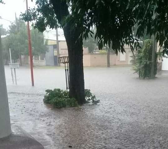 La región con problemas por los 170 mm caidos de lluvias hasta el momento