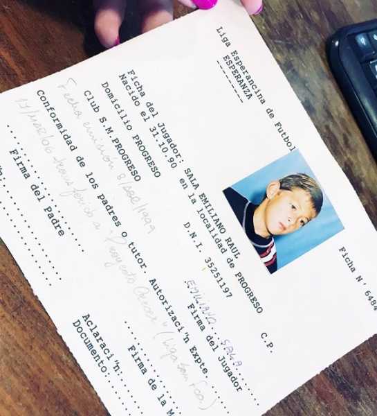 Liga Esperancina con el carnet afiliado a esta Liga de Fútbol acompaña a San Martin de Progreso y sus familiares