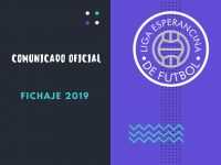 Liga  Esperancina de Fútbol aqui como deben realizar los fichajes de jugadores 2019