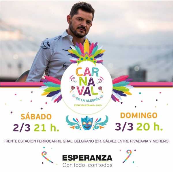 Carnavales de la Alegria anuncia Secretaria de Cultura y Deporte para el 2 y 3 de Marzo