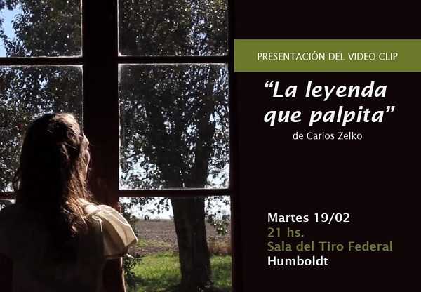 La leyenda que Palpita Video Clip de Carlos Zelko presentarán en Humboldt martes 19 Febrero 21 horas