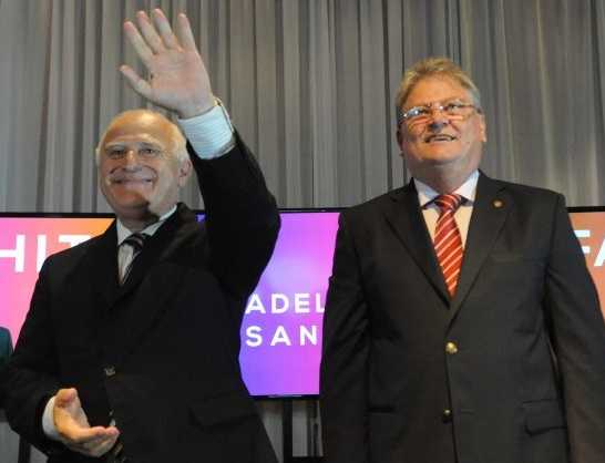 LIFSCHITZ Y FASCENDINI Inaguraron obras en Dto Las Colonias 