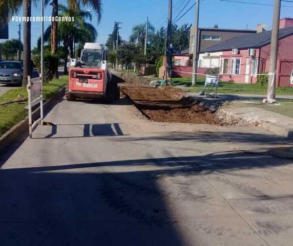 Franconi muestra las tareas que se realiza en reparación de calles en la ciudad