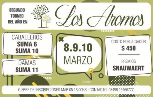 Los Aromos Complejo De Padel Esperanza Alem 520 tendrá un gran torneo este fin de semana