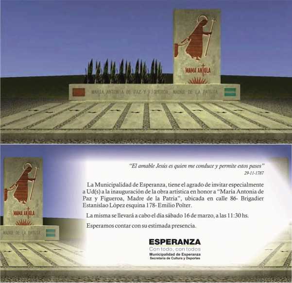 Hoy es la fiesta de una mujer laica Maria Antonia de San José ( Mama Antula ) ver aqui historia Esperanza rendira homenaje 16 de Marzo