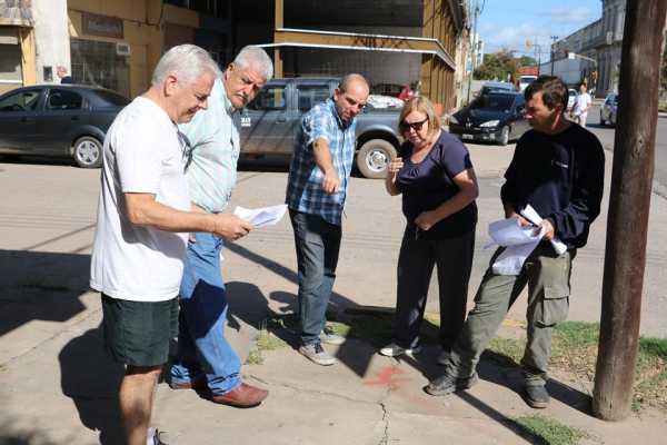 Meiners y Franconi en el inicio de obras de la semaforización inteligente. Sumar tecnología para mejorar la ciudad.