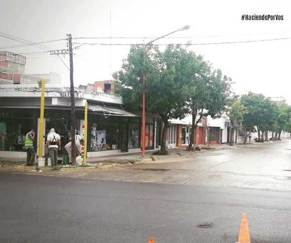 Martín Franconi comunicó que el sábado se colocaron los caños que sostendrán a  los nuevos semáforos