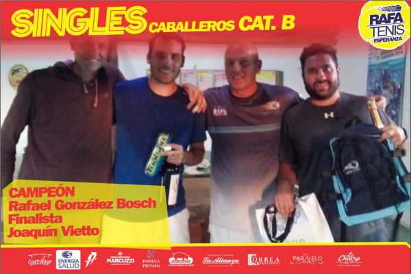 González Bosch y Mingoia ganaron en apertura Circuito “Rafa Tenis”