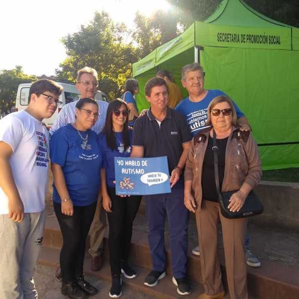 Plaza San Martín. En el marco del Día Mundial de concientización sobre el autismo