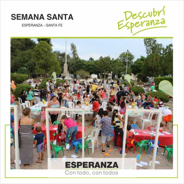 SEMANA SANTA EN ESPERANZA Encontrá todas las actividades y propuestas para los días 18 al 21 de abril en Esperanza.