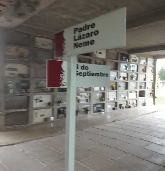 En cementerio de Esperanza comienzan a identicar con nombres sectores internos