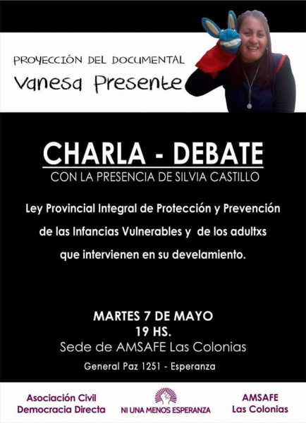 Amsafe Las Colonias invitan a tan importante charla