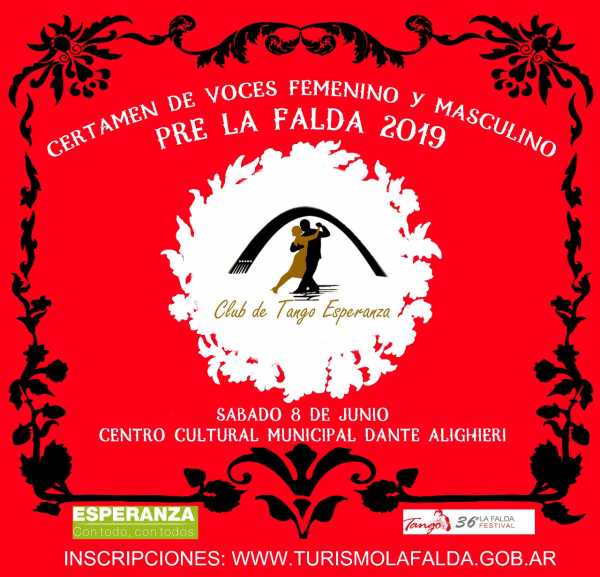 El tango convoca para el certamen de La Falda en Esperanza