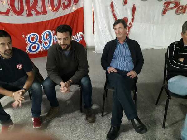 Rubén Decoud y Adrián Cornaglia candidatos por Unión de Sta fe elecciones 1°Junio por Glorioso 89 estuvieron en Esperanza