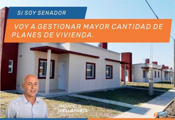 DELLAPORTA: “Voy a trabajar para que se construyan más viviendas” 