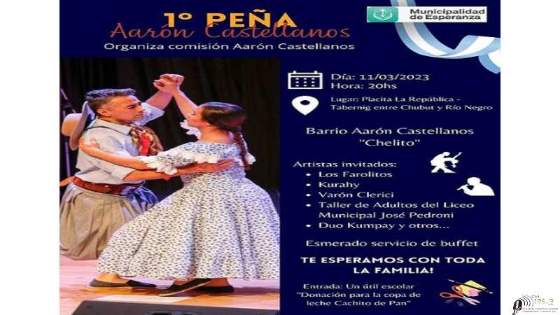 1° Peña Aaron Castellanos 11 de Marzo Organiza Comisión Aaron Castellanos