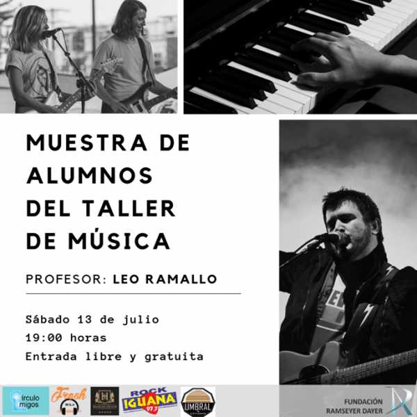 La Fundación Ramseyer Dayer invita a toda la comunidad a la Muestra de alumnos de Música del profesor Leo Ramallo.