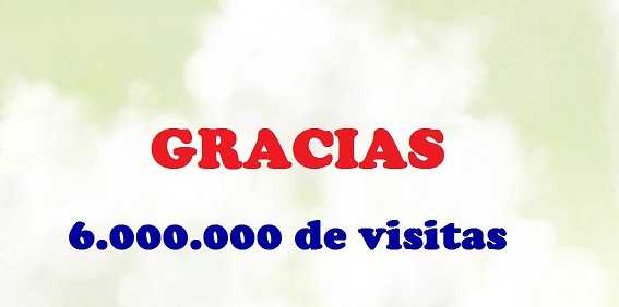 Hoy llegamos a 6.000.000 de ingresos a la pagina web www.fmaaroncastellanos.com.ar  GRACIAS