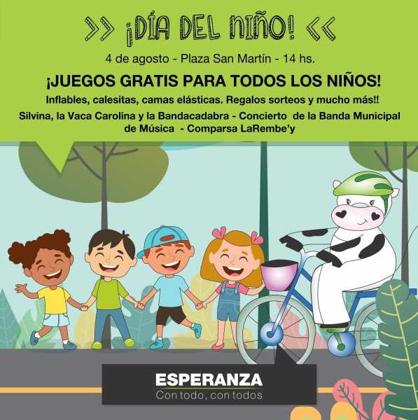 La Ciudad se prepara para el tradicional festejo del Día del Niño.