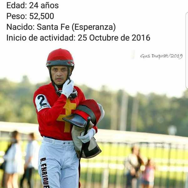 Brian Enrique recibio el alta para volver a montar en hipódromos de Bs Aires tras lesión recibida en rodada hace meses