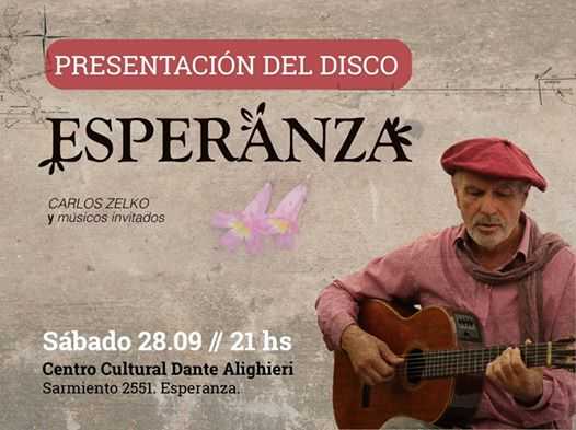 Carlos Zelco sábado 28 Septiembre presentará su nuevo material 