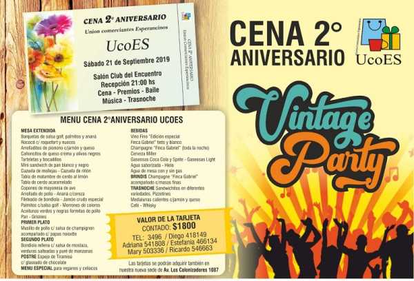 UCOES Sabado 21/9 tendrá su 2da cena con espectáculos