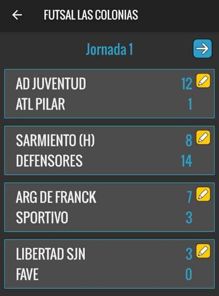 1° Fecha Futsal en Asoc Dep Juv