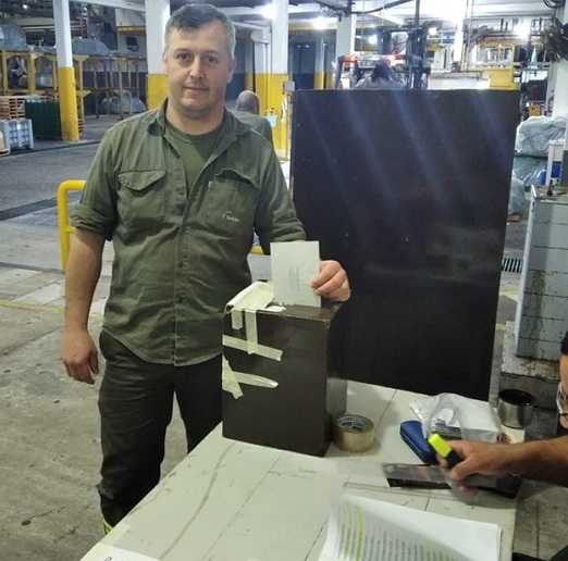 Contundente victoria de Lucas Verón en las elecciones de delegados en Curtiembre Sadesa, obtuvo el 80% de los votos.