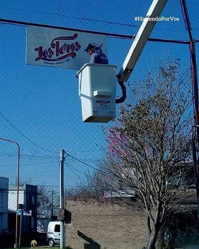  Los Teros, softball se comenzaron los trabajos para recuperar el lugar que utiliza el equipo en predio del Ferrocarril