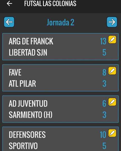 Futsal 2da jornada 22/9/2019 aqui resultados