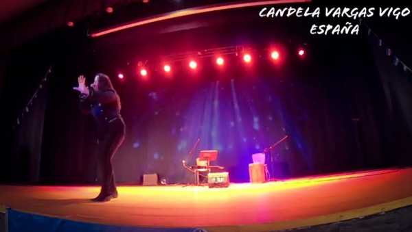 Candela Vargas actuación en VIgo España muchas emociones