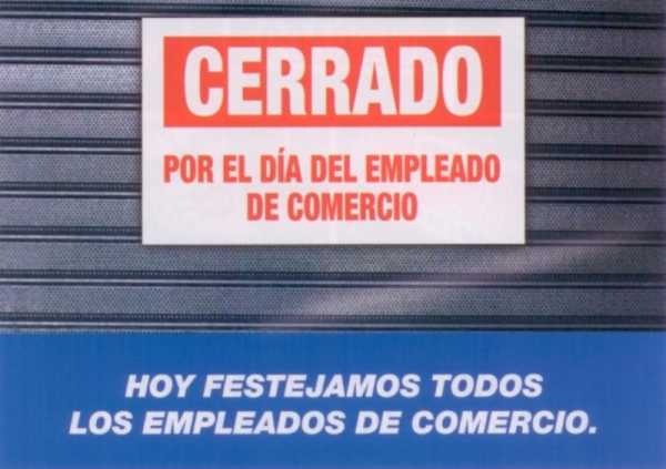 26 Septiembre Dia de los Empleados de Comercio
