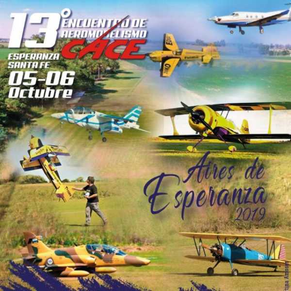 El CACE -Círculo Aeromodelistas Ciudad Esperanza-  invita a a toda la comunidad a participar los días 5 y 6 de octubre del Tradicional Encuentro anual de Aeromodelistas  