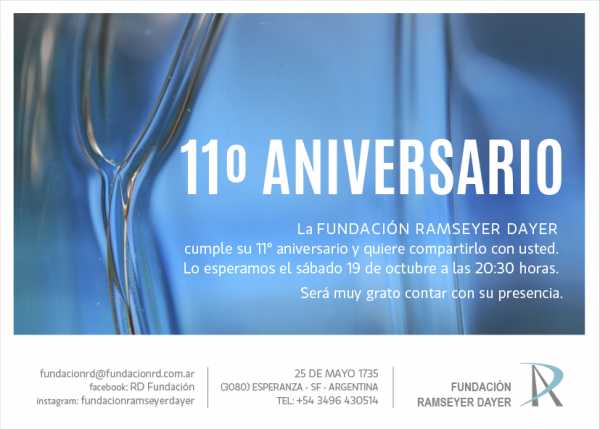 La Fundación Ramseyer Dayer celebra 11º Aniversario, sábado 19 de octubre 20: 30 horas