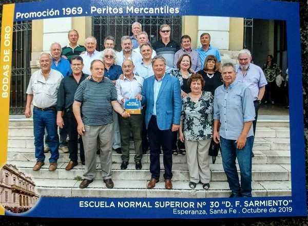 Celebraron 50 años la promoción 1969 de Peritos Mercantiles Escuela Normal