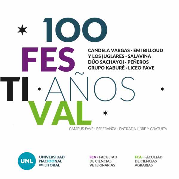 Se reprogramó el Festival 100 años de la UNL en Esperanza para el miércoles 23 de octubre