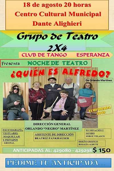 18 Agosto Teatro 2x4 Club del tango