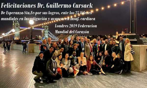 Dr. Guillermo Cursack, (Hijo) orgullo esperancino y de la ciencia Argentina. Conferencista en Londres sobre Investigación y Avances Logrados en Insuficiencia Cardíaca