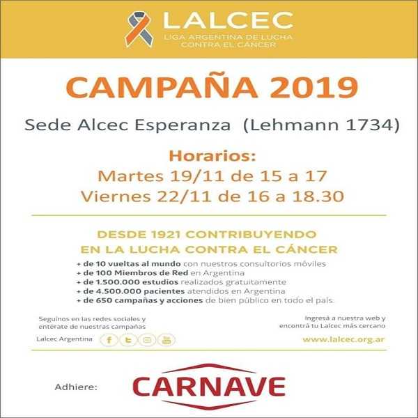 LALCEC Esperanza y una nueva campaña 2019