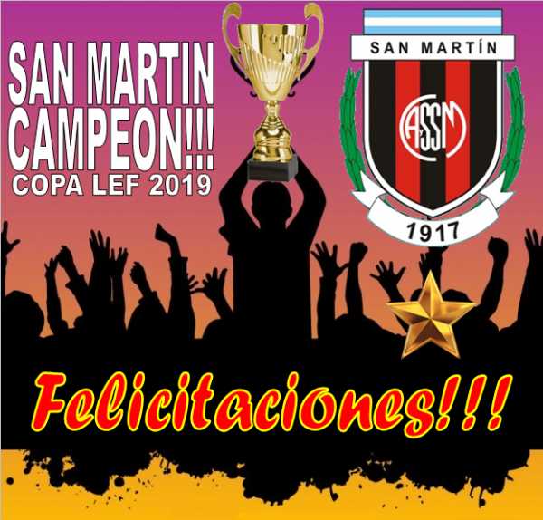 Copa de la Liga en final San Martín de Progreso Campeón 