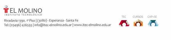 Viernes 22 20,00 acto Academico en Instituto Tecnologico El Molino ver quienes se reciben en cada especialidad