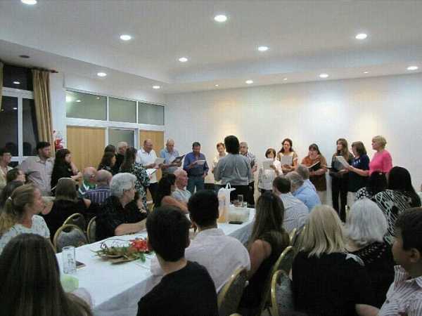 Soc Alemana de Esperanza realizó cena despedida del año y del final de cursos dictados en la entidad