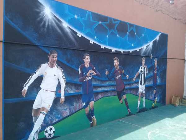 Luis Escalante y su magia en pinturas plasmó esta imagen en la localidad de Humboldt (ver mas fotos)