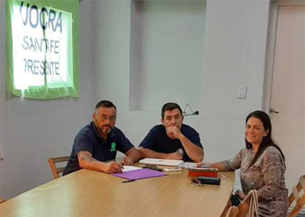 Mano de obra y controles  Martinez se reunió con representantes de los obreros de la construcción