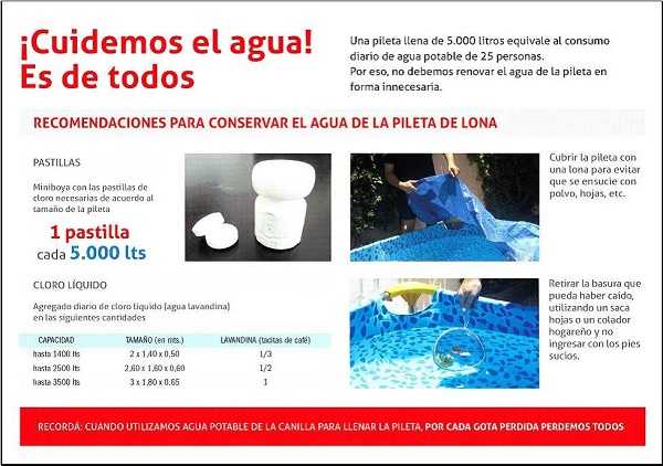  El uso reponsable del agua potable hace posible un mejor servicio para todos 